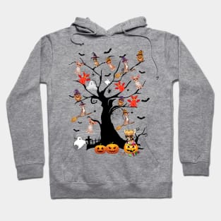 Chihuahua Halloween Tree Pumpkin Gift Hoodie